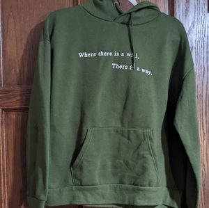 🌼4/$20🌼Green Quote Hoodie